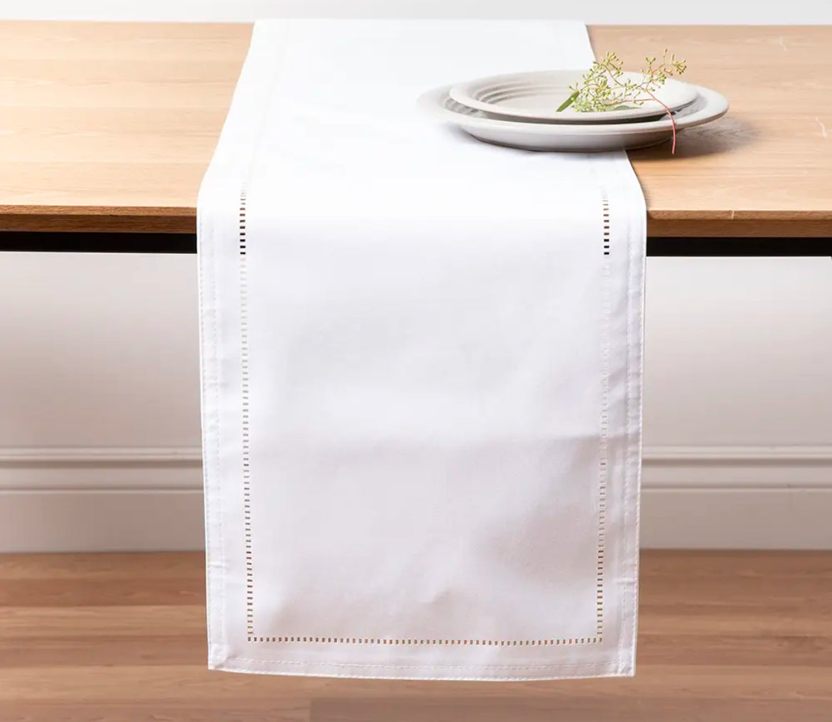 Holiday Hemstitch Table Runner 35cm x 180cm(14”x72”)