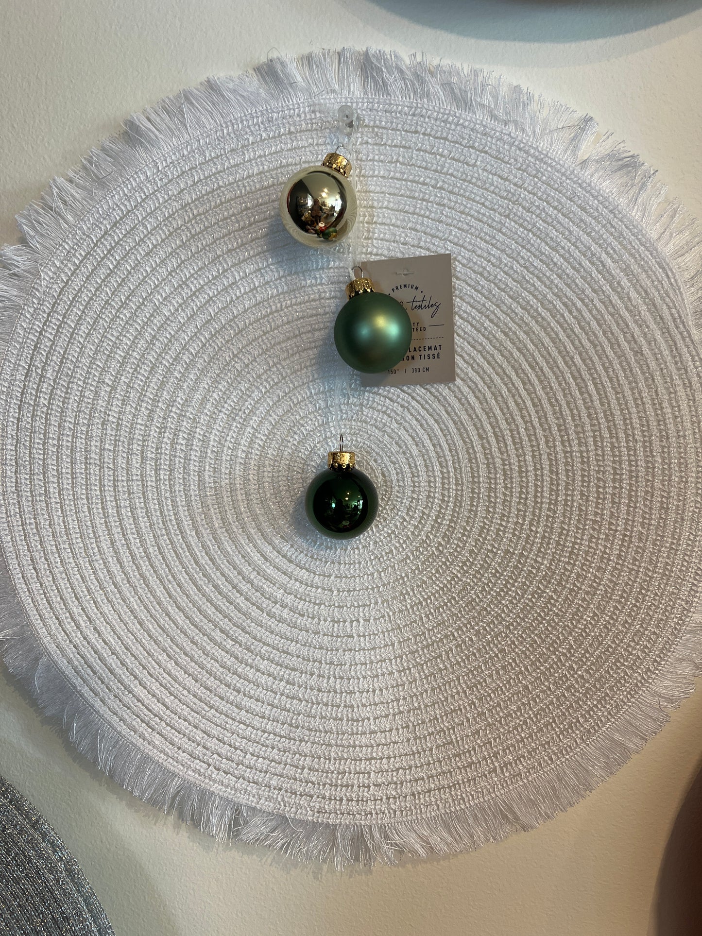 Sparkle Round Metallic Placemats