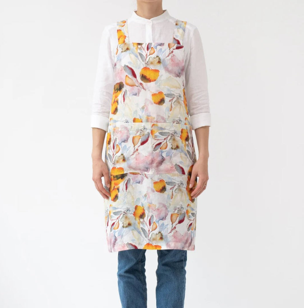 Linen Crossback Apron