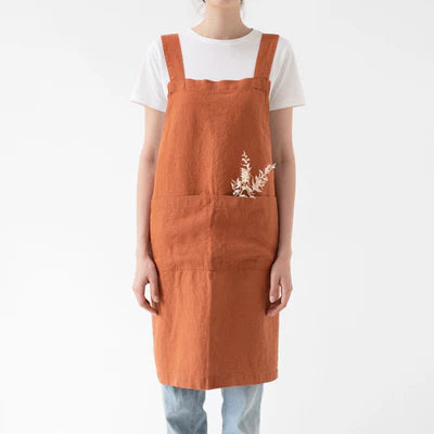 Linen Pinafore / Linen Crossback Apron
