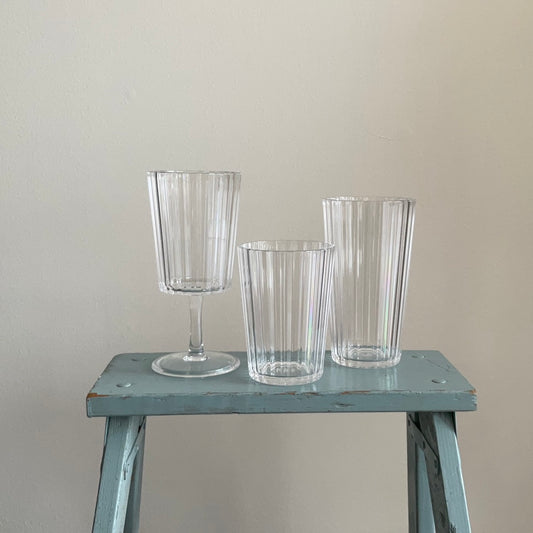 Acrylic Tumblers, Wine Glasses, platters and Pitchers