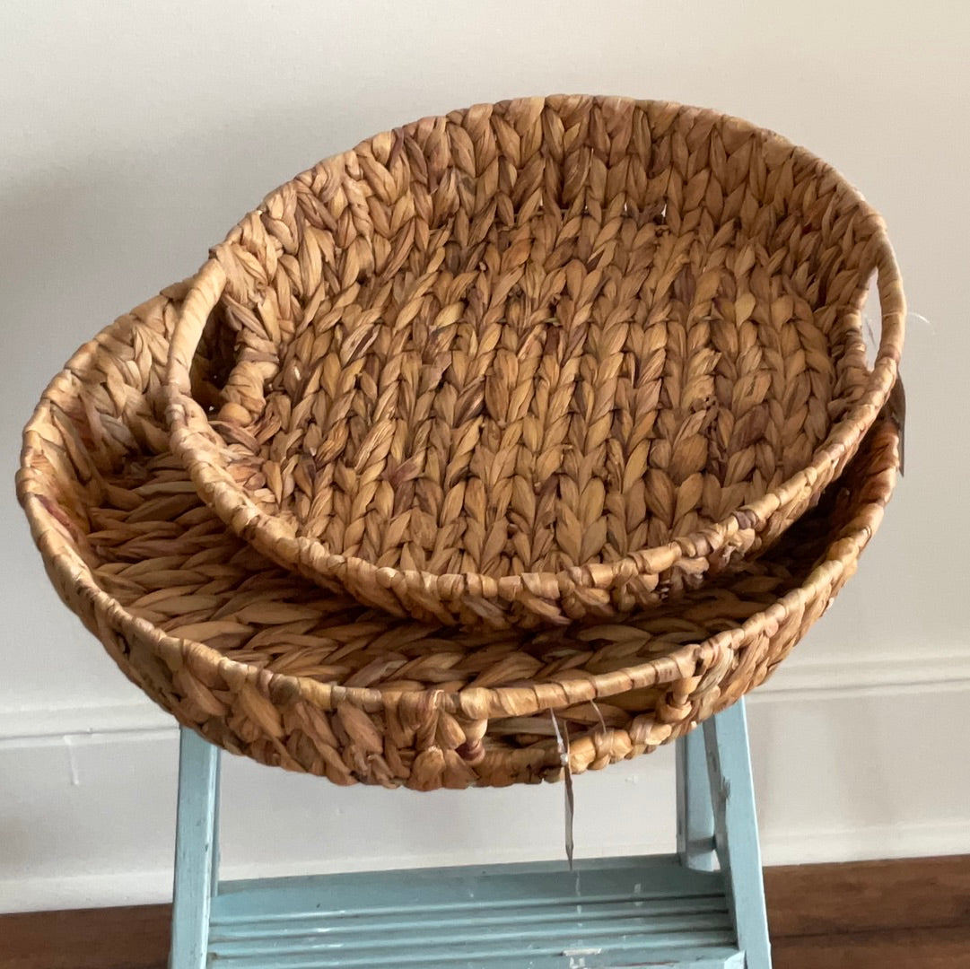 Woven Baskets and Trays