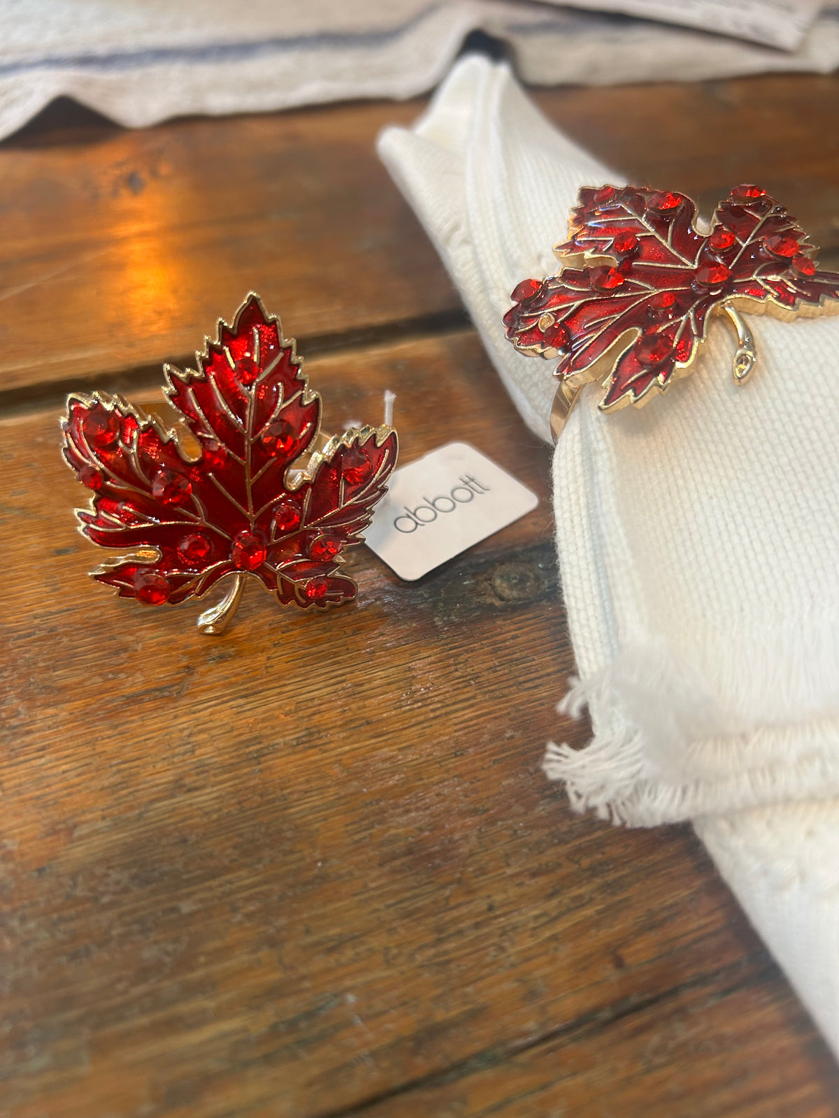 Maple Leaf Napkin Rings