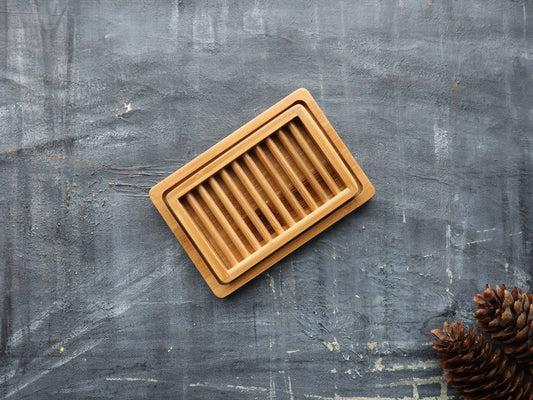 Plantish - Dual-layer Bamboo Soap Dish