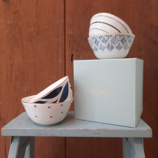 Blue Bay Porcelain Dessert Bowls