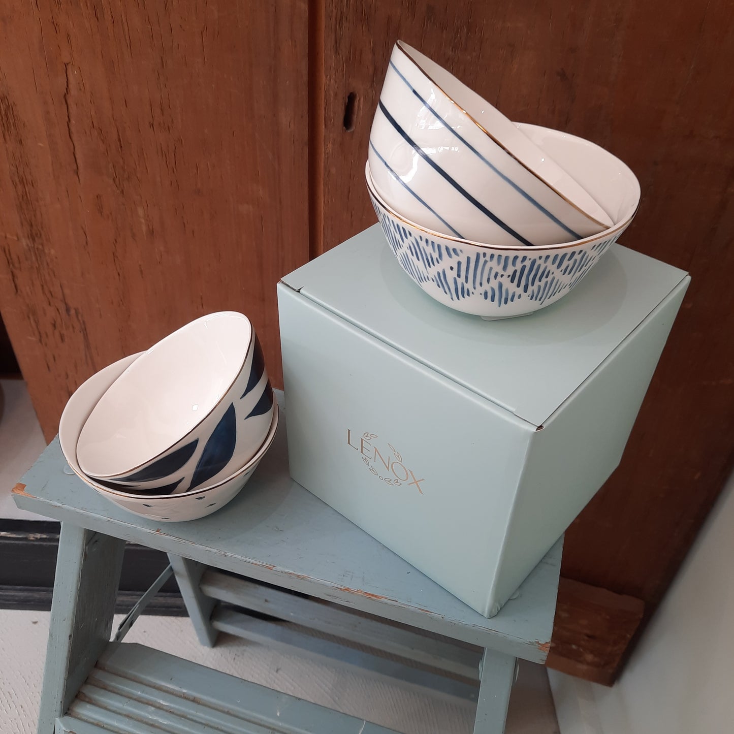 Blue Bay Porcelain Dessert Bowls