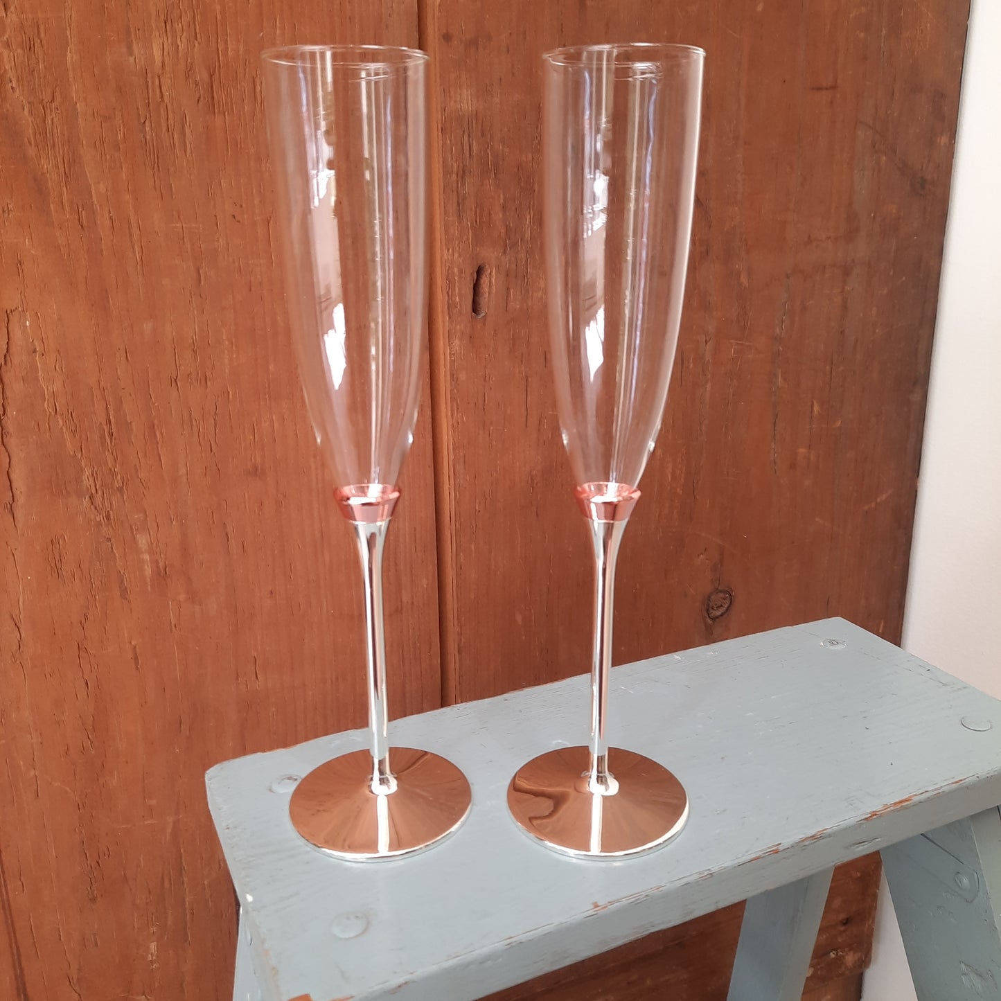 Kate Spade Rosy Glow Toasting Flute Pair