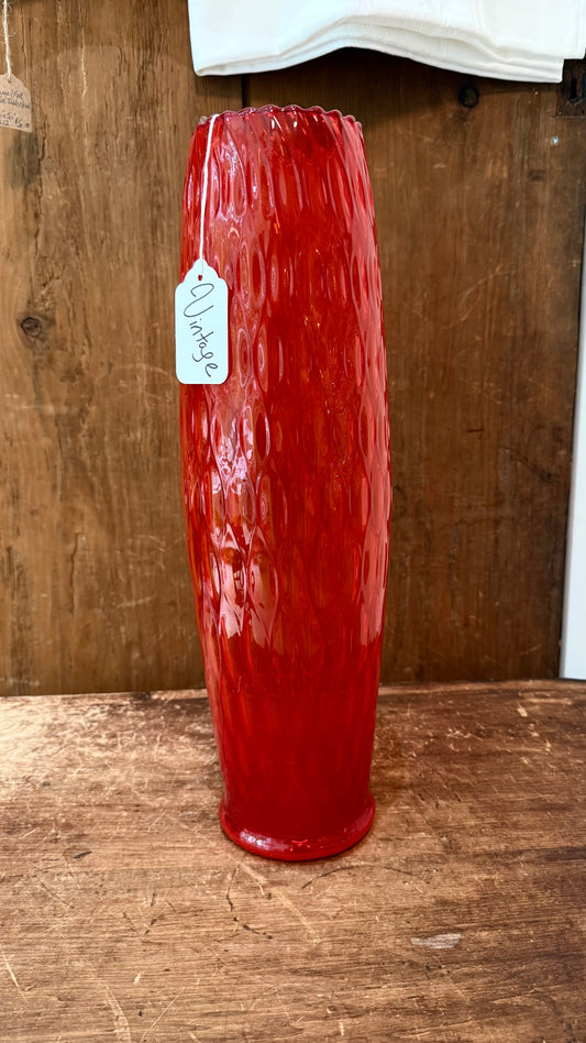 Italian Hand blown vase 18”h