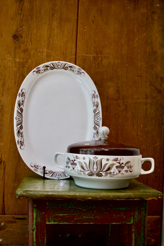 1960’s Bavarian Casserole & Platter