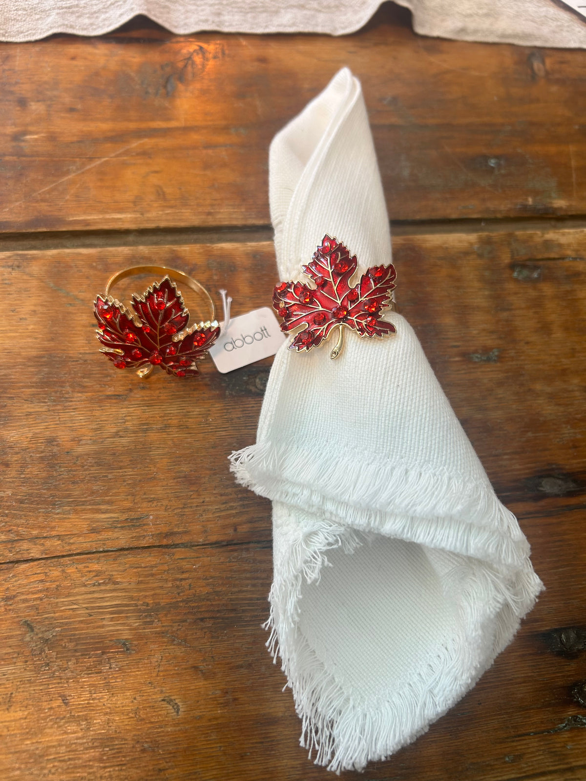 Maple Leaf Napkin Rings