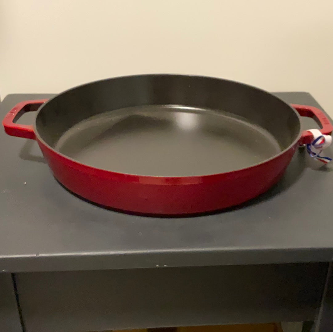 Staub Cast Iron Paella Pan - 2 Handles 34cm 4.25L