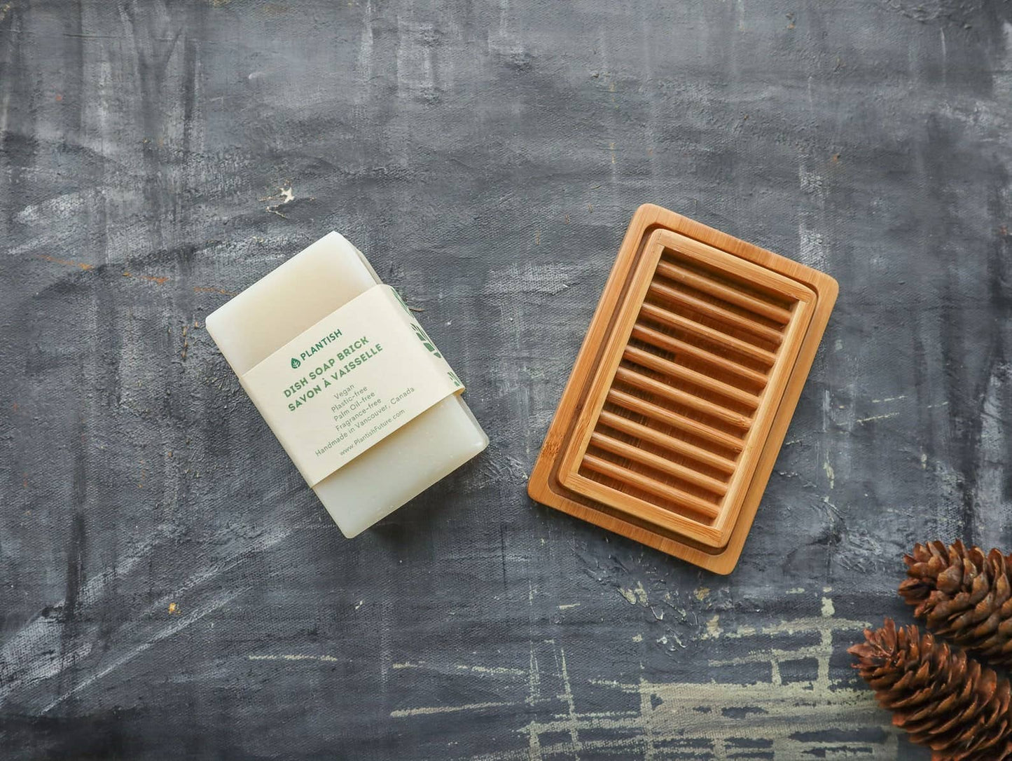 Plantish - Dual-layer Bamboo Soap Dish