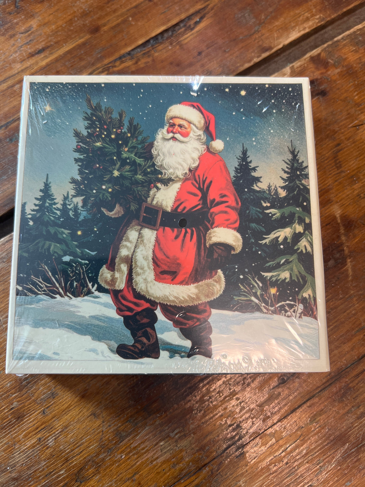 Vintage Santa Matchbox