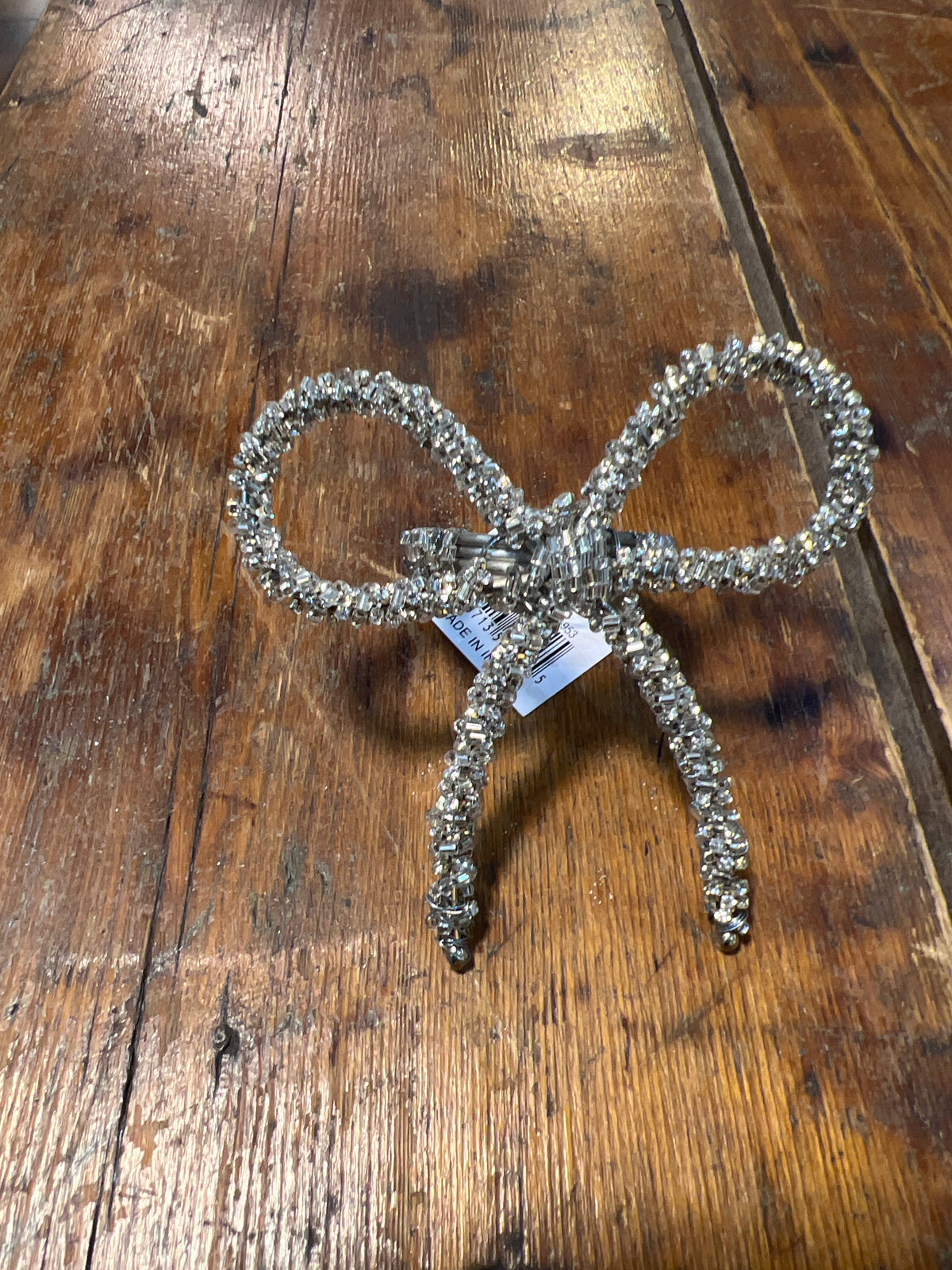 Rhinestone Bow Napkin Rings
