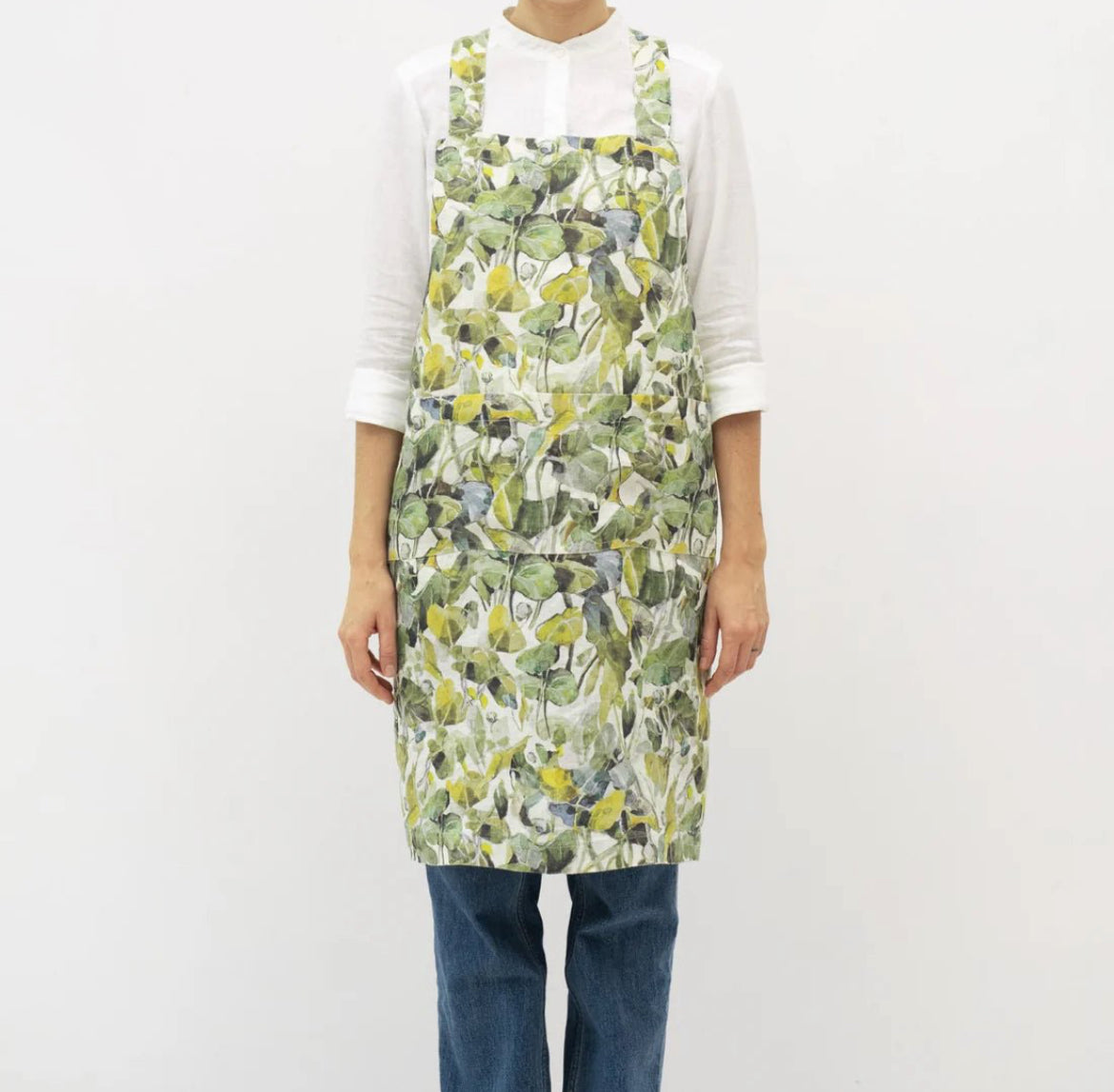 Linen Crossback Apron