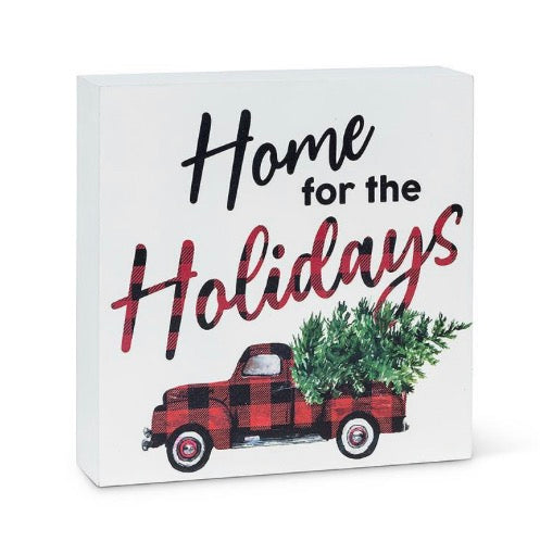 Buffalo check Truck Decorative block