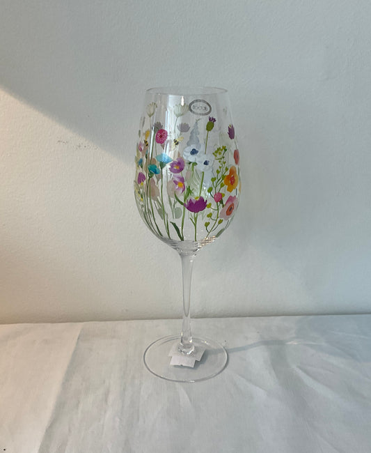 Bee Garden Wine Glass