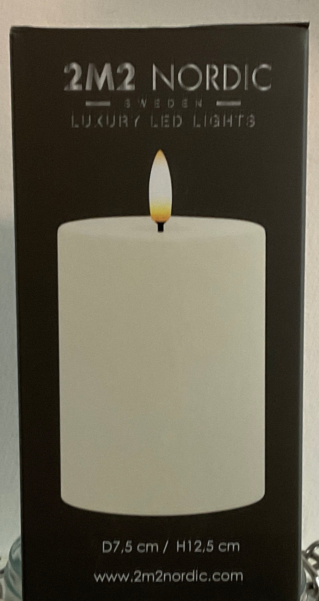 Luxlite wax candles with flame (battery)
