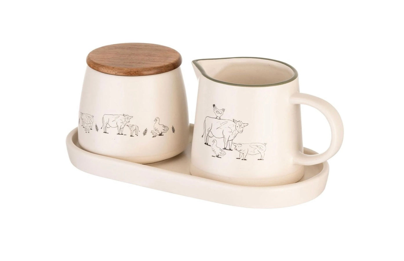 Woodbury Lane Sugar pot and Milk jug set