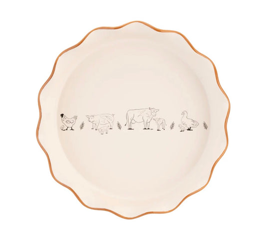 Woodbury Lane Fluted Pie dish