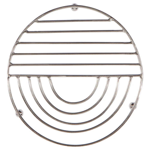 Brushed Steel Sunup Metal Trivet