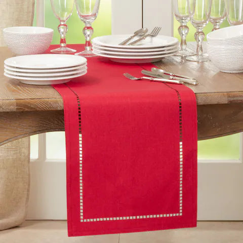 Holiday Hemstitch Table Runner