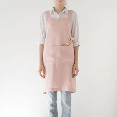 Linen Pinafore / Linen Crossback Apron