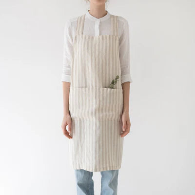 Linen Pinafore / Linen Crossback Apron