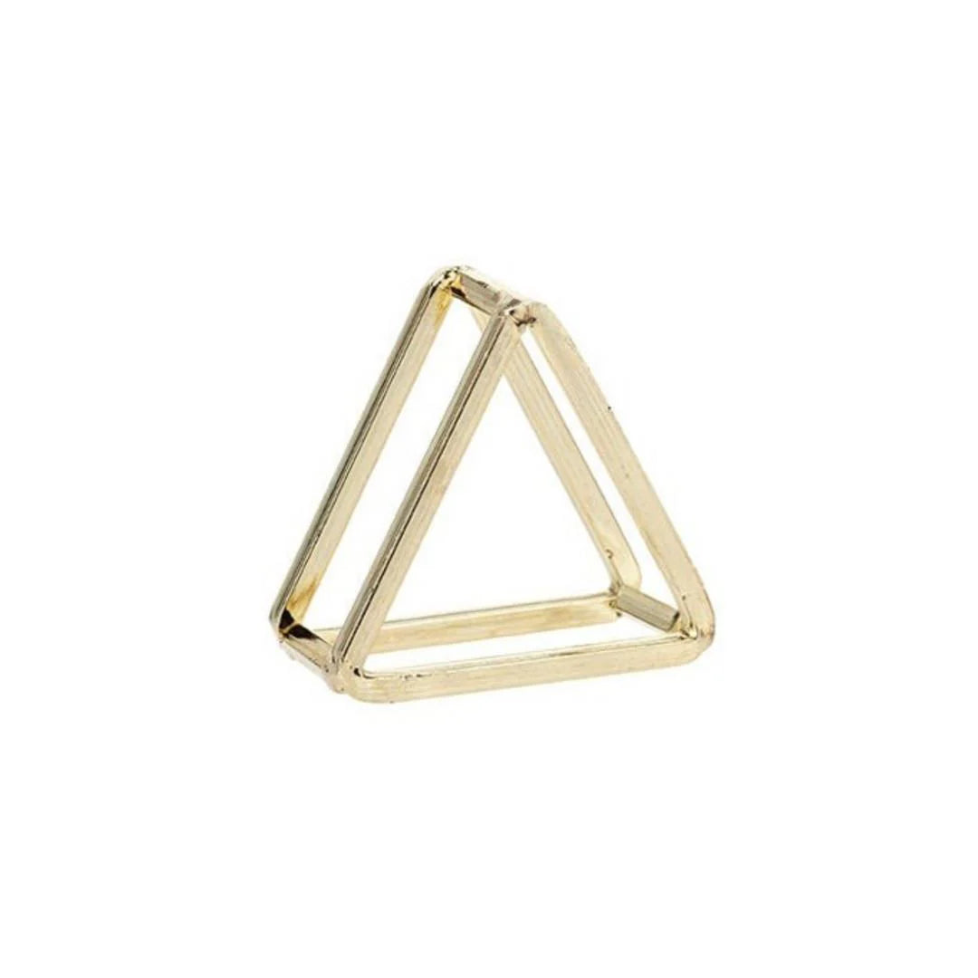 Triangle Napkin Ring Gold