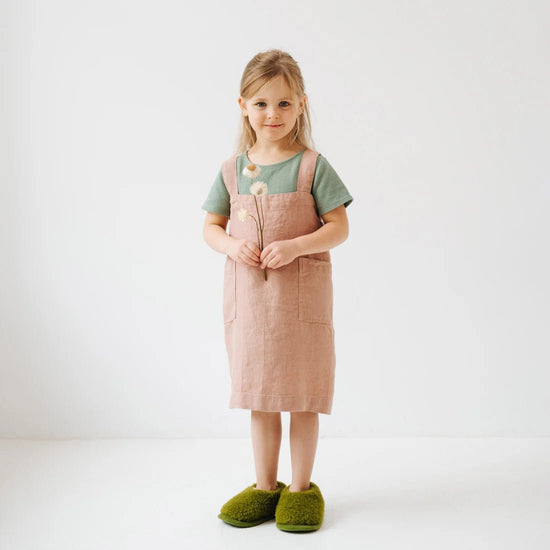 Linen Crossback Apron