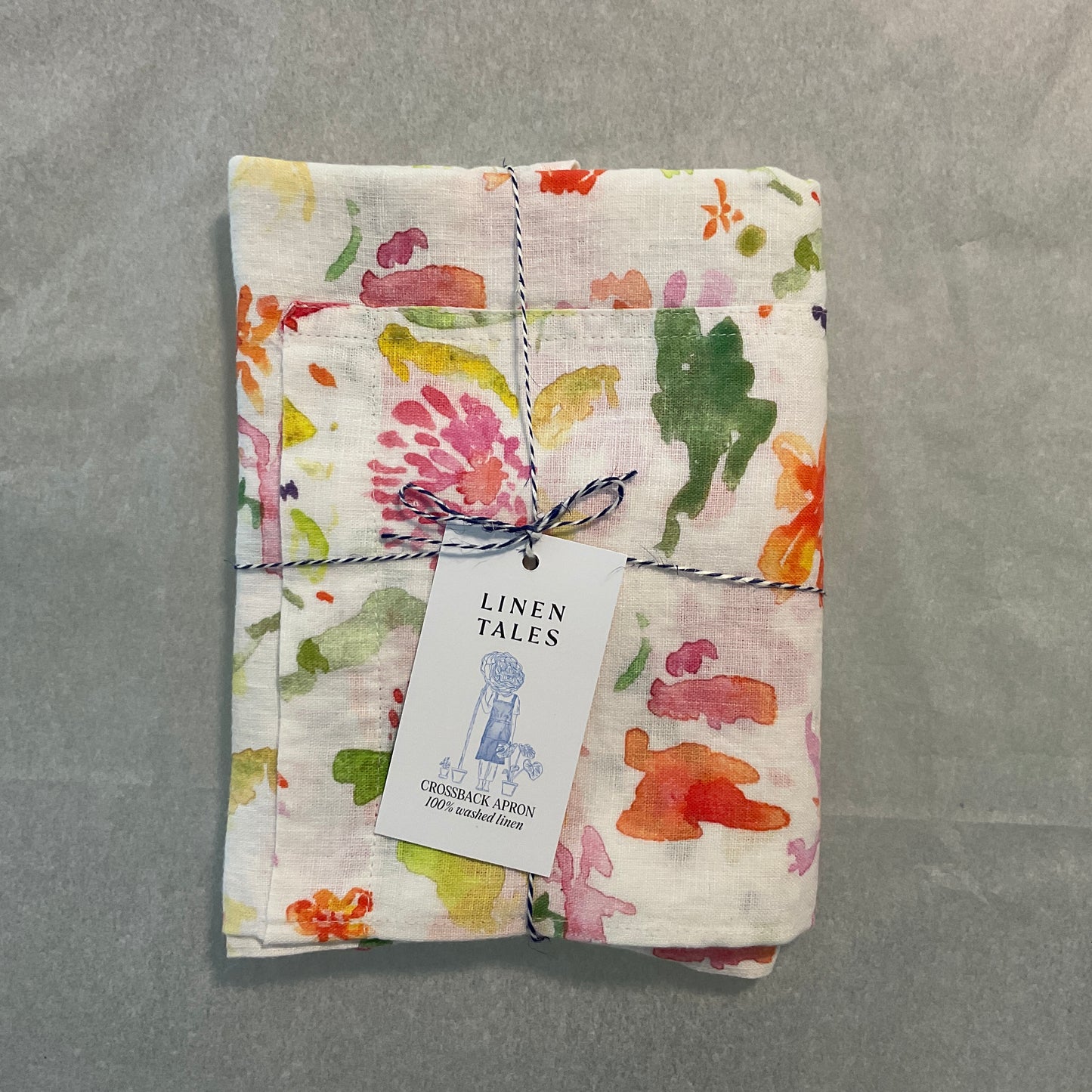 Linen Crossback Apron