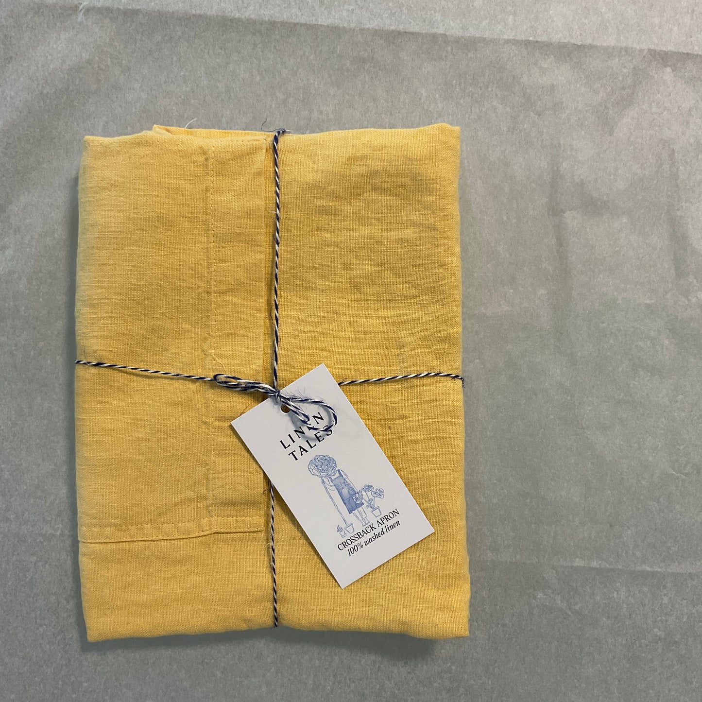 Linen Crossback Apron