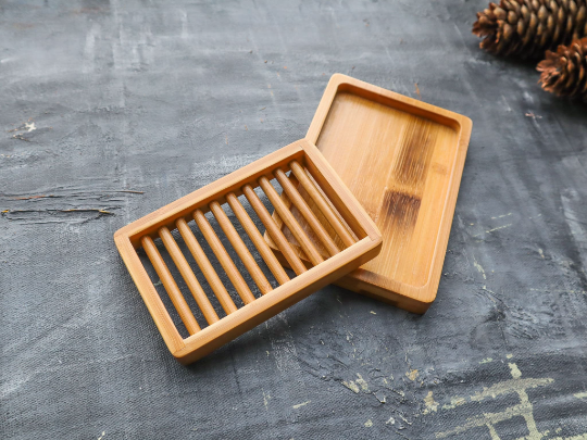 Plantish - Dual-layer Bamboo Soap Dish