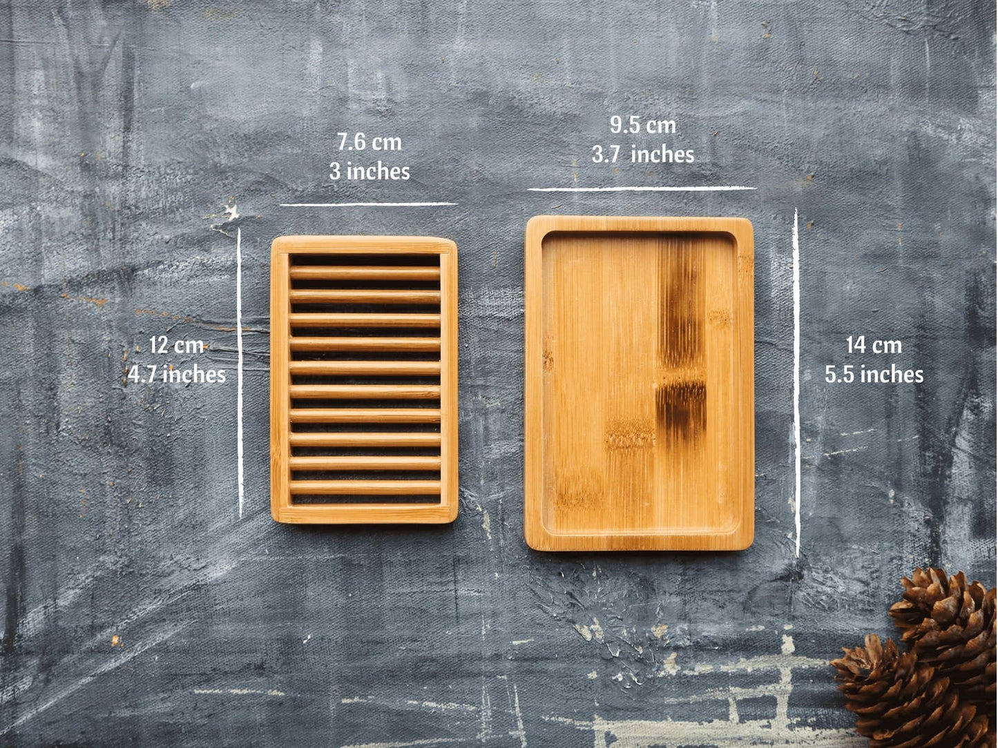 Plantish - Dual-layer Bamboo Soap Dish