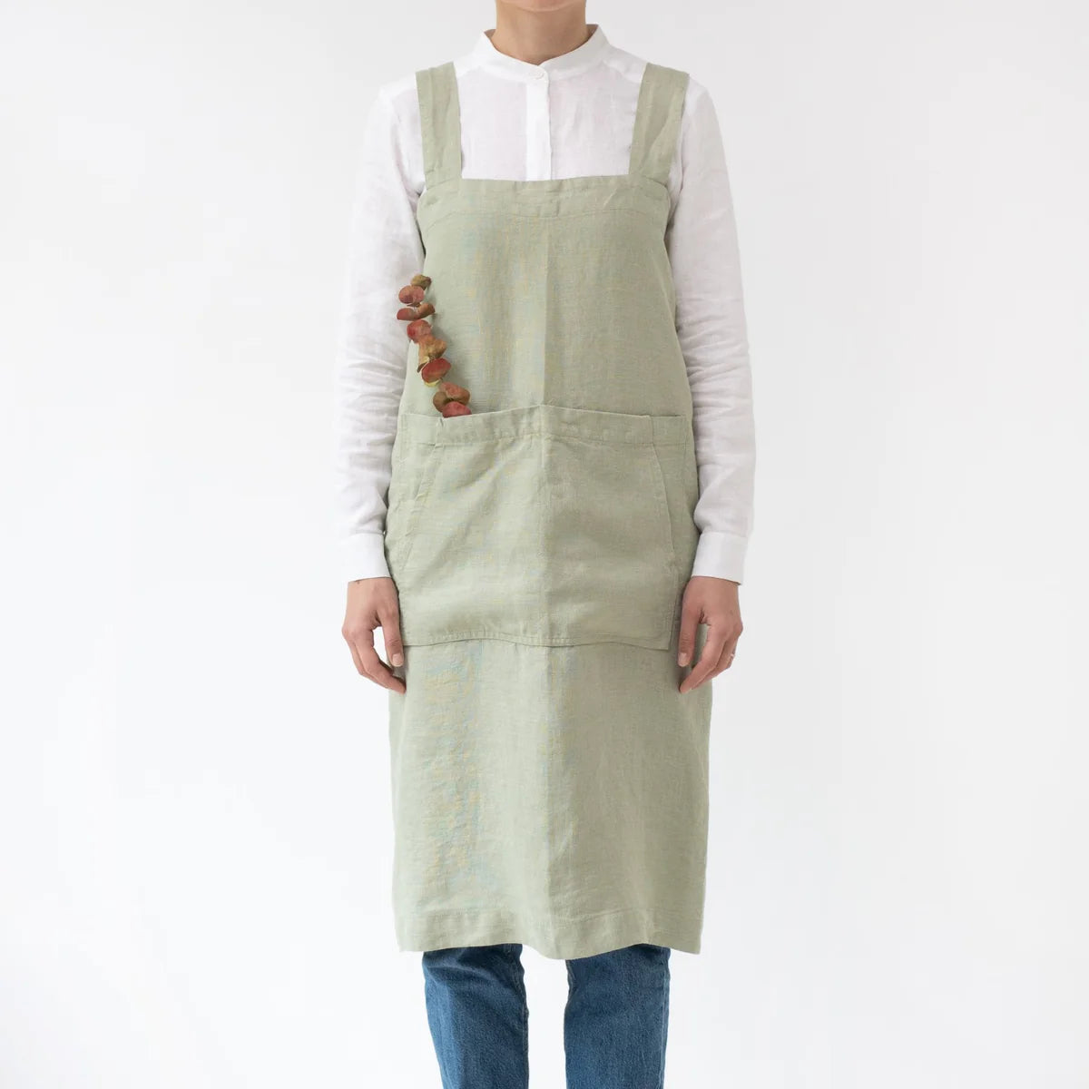 Linen Pinafore / Linen Crossback Apron