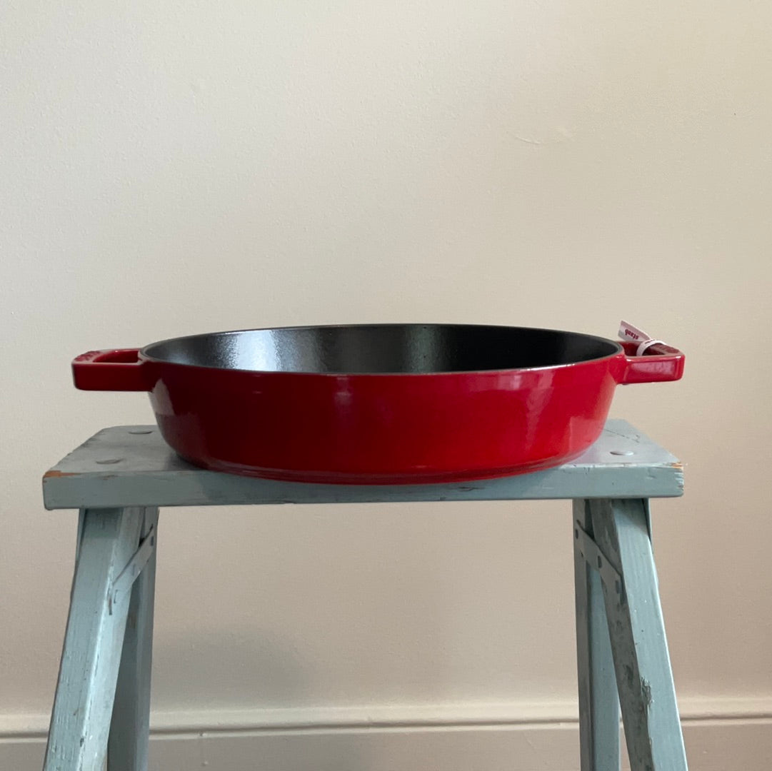 Staub Cast Iron Paella Pan - 2 Handles 34cm 4.25L