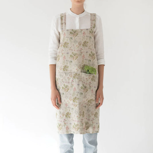 Linen Crossback Apron