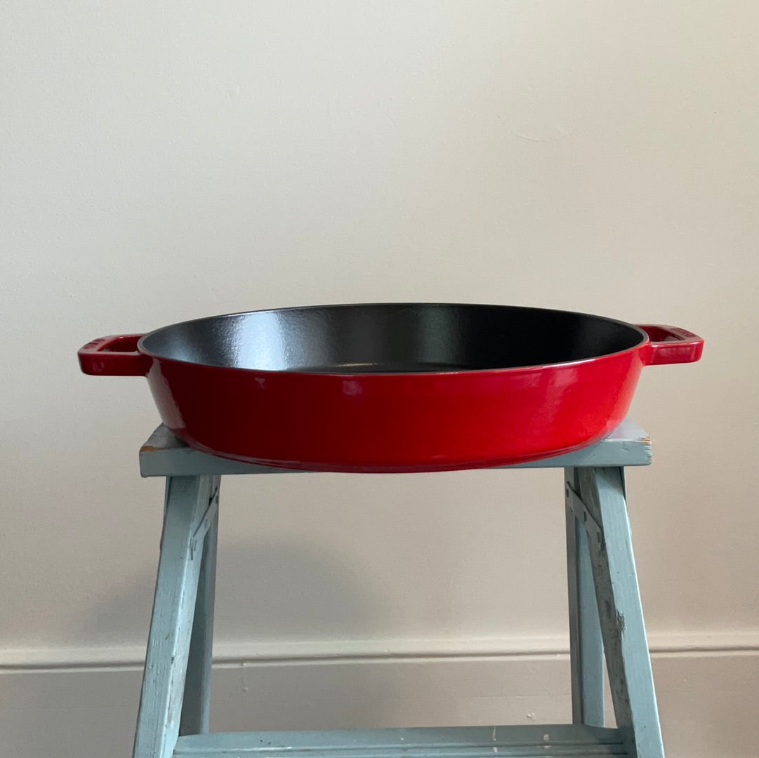 Staub Cast Iron Paella Pan - 2 Handles 34cm 4.25L